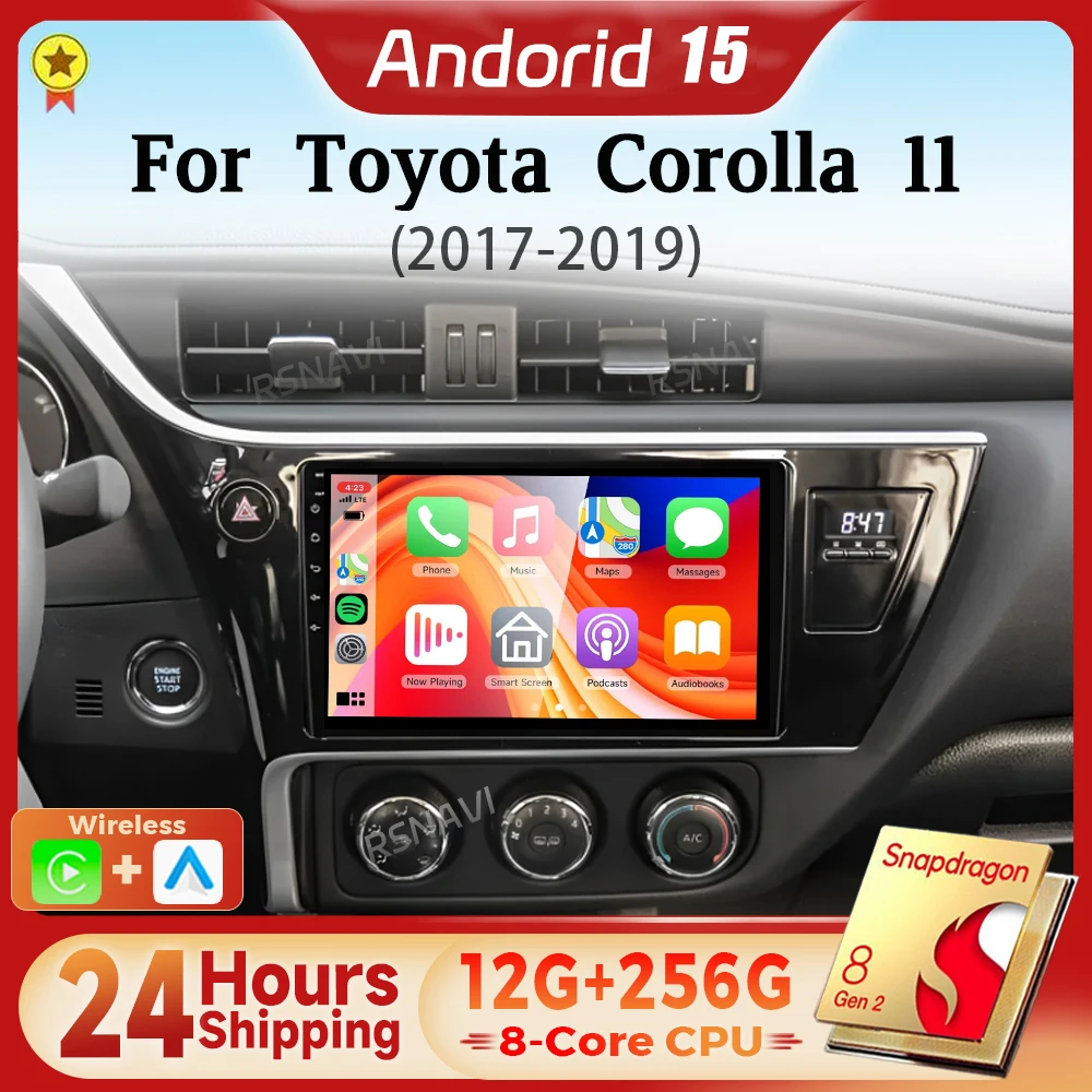 Android 15 Qualcomm Carplay автомобильный радиоприемник мультимедийный плеер для Toyota Corolla 11 Auris E180 2017 2018 2019 авторадио Snapdragon DVD
Android 15 Qualcomm Carplay автомобильный радиоприемник мультимедийный плеер для Toyota Corolla 11 Auris E180 2017 2018 2019 авторадио Snapdragon DVD