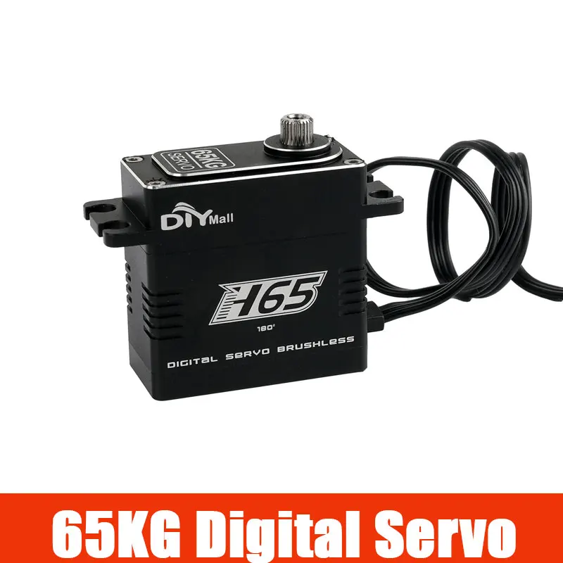 H65 65KG Digital Servo High Torque Brushless Motor All Metal Steel Gear IP67 Waterproof For 1/8 1/10 RC Crawler Car Robot
H65 65KG Digital Servo High Torque Brushless Motor All Metal Steel Gear IP67 Waterproof For 1/8 1/10 RC Crawler Car Robot