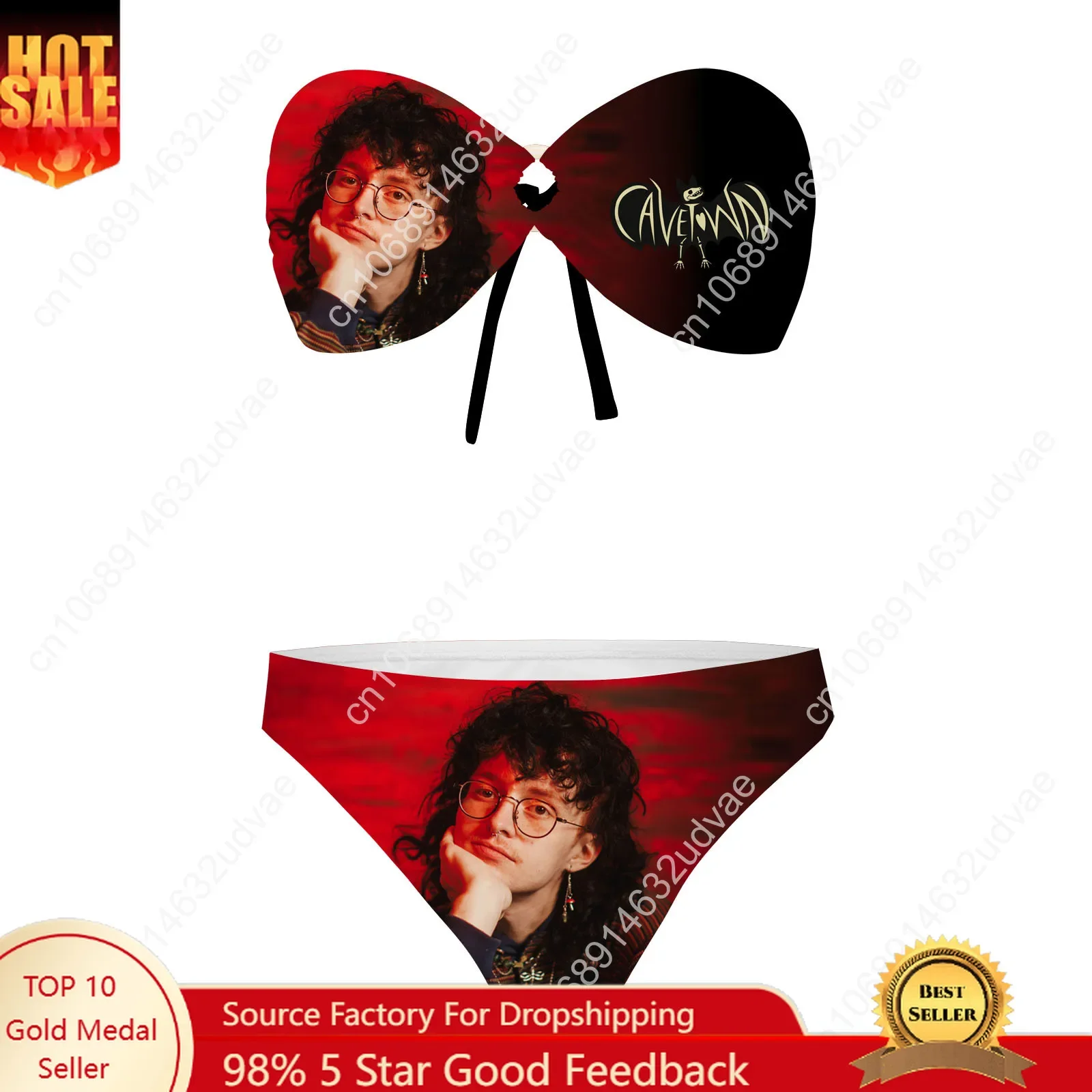 CAVETOWN Strapless Swimsuit Womens Bathing Suits Personalized Fashion Swimwear Pool Party Sexy Bikini Customize Beachwear
CAVETOWN Strapless Swimsuit Womens Bathing Suits Personalized Fashion Swimwear Pool Party Sexy Bikini Customize Beachwear