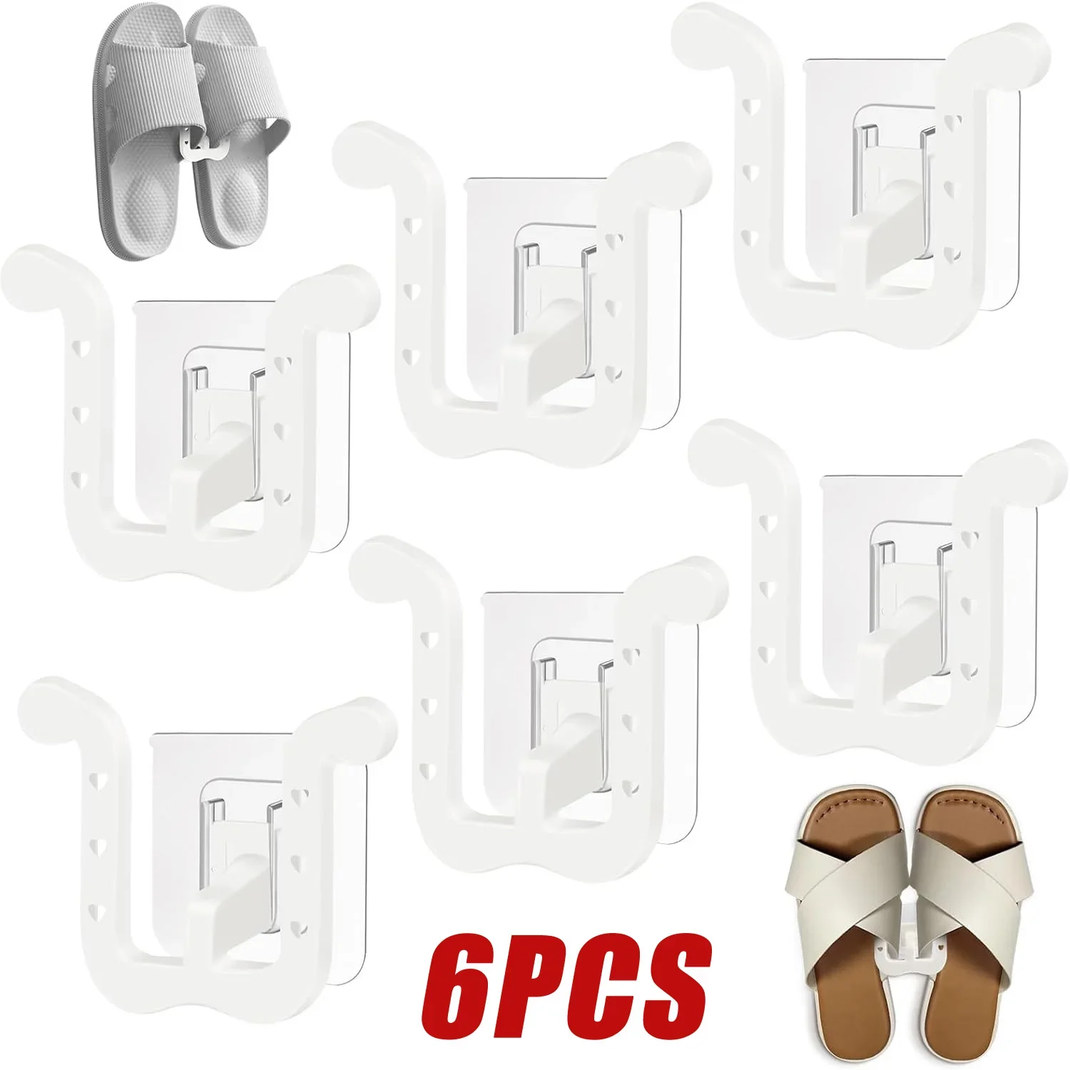 Slipper Rack Self-adhesive Bathroom Simple Slipper Hook Toilet Drainage Rack Wall Mounted Bedroom Storage Hook Shoe Drying Rack
Slipper Rack Self-adhesive Bathroom Simple Slipper Hook Toilet Drainage Rack Wall Mounted Bedroom Storage Hook Shoe Drying Rack