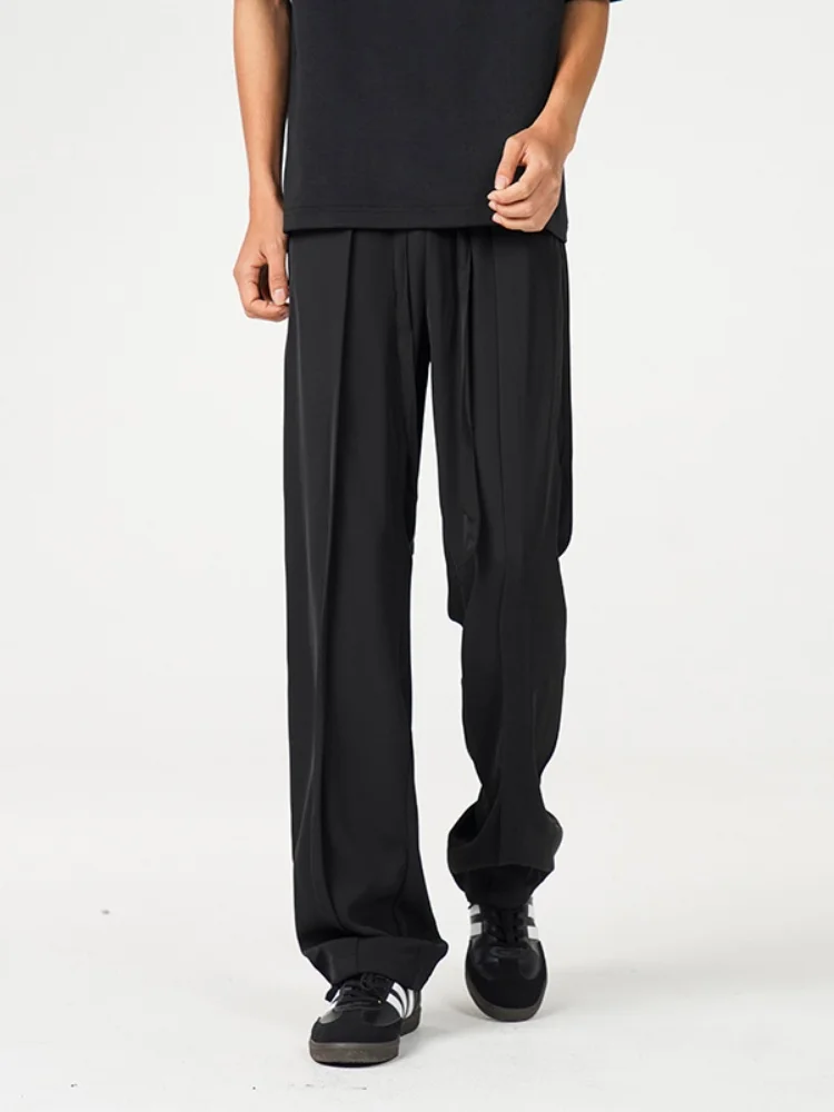 Bla Ice Silk Men's Wide Leg Pants Summer Lightweight Loose Straight Cut Trousers Faionable Casual Leisure Long Pants
Bla Ice Silk Men's Wide Leg Pants Summer Lightweight Loose Straight Cut Trousers Faionable Casual Leisure Long Pants