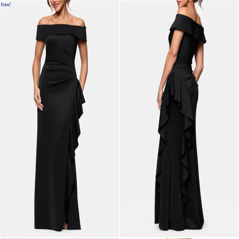 Off the Shoulder Sexy Women's Dresses 2025 Evening Party Long Prom Dress Elegant Black Cocktail Gown Customized New Arrival
Off the Shoulder Sexy Women's Dresses 2025 Evening Party Long Prom Dress Elegant Black Cocktail Gown Customized New Arrival