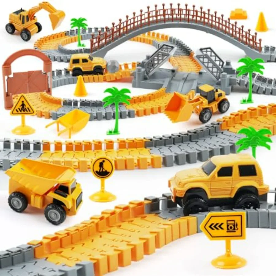 Car for - Flexible Engineering Toys with 2 Electric, Birthday Gift for 3 4 5 6 7 Year Old Boys, DIY Road Games Playset with 220
Car for - Flexible Engineering Toys with 2 Electric, Birthday Gift for 3 4 5 6 7 Year Old Boys, DIY Road Games Playset with 220