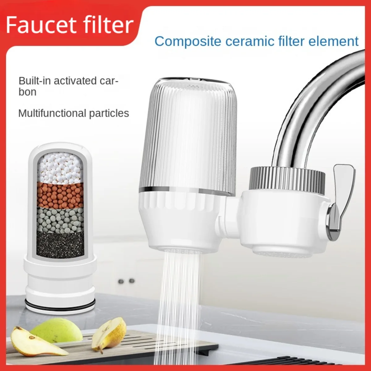 Faucet Mount Water Filtration System Removable Washable Filter Small Physical Filtering For Home Kitchen One Filter Element Safe
Faucet Mount Water Filtration System Removable Washable Filter Small Physical Filtering For Home Kitchen One Filter Element Safe
