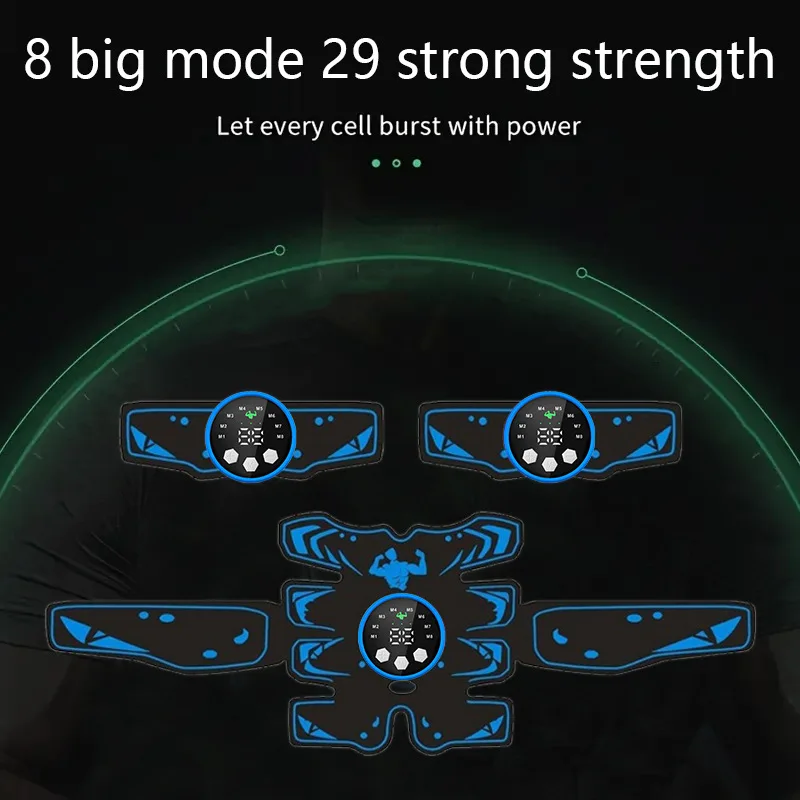 Portable 8-Mode 29-Level Electronic Pulse Trainer for Waist Muscle Training Smart Abdominal Stimulator EMS Belt Muscle Toner
Portable 8-Mode 29-Level Electronic Pulse Trainer for Waist Muscle Training Smart Abdominal Stimulator EMS Belt Muscle Toner