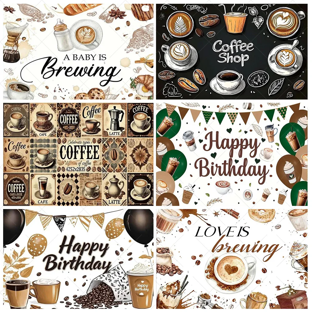 Coffee Theme Birthday Party Decorations Brunch Tea Coffee Beans Croissant Background Banner Baby Shower Backdrop Supplies Props
Coffee Theme Birthday Party Decorations Brunch Tea Coffee Beans Croissant Background Banner Baby Shower Backdrop Supplies Props