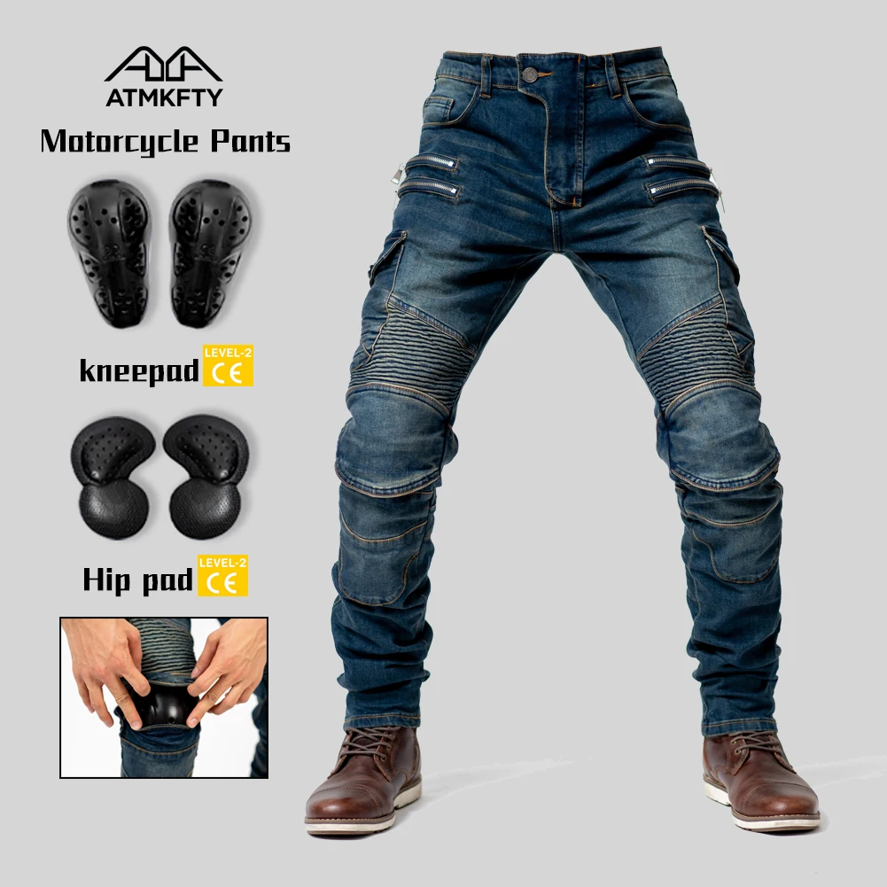 New Double Zipper Metal Style Motocross Moto Trousers Men For Woman Outdoor Riding Jeans With Protective Gear Motorcycle Pants
New Double Zipper Metal Style Motocross Moto Trousers Men For Woman Outdoor Riding Jeans With Protective Gear Motorcycle Pants