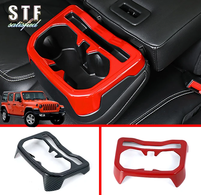 ABS Interior Rear Cup Holder Cover Trim For Jeep Wrangler JL 2018 2019 Car Accessories Stickers
ABS Interior Rear Cup Holder Cover Trim For Jeep Wrangler JL 2018 2019 Car Accessories Stickers