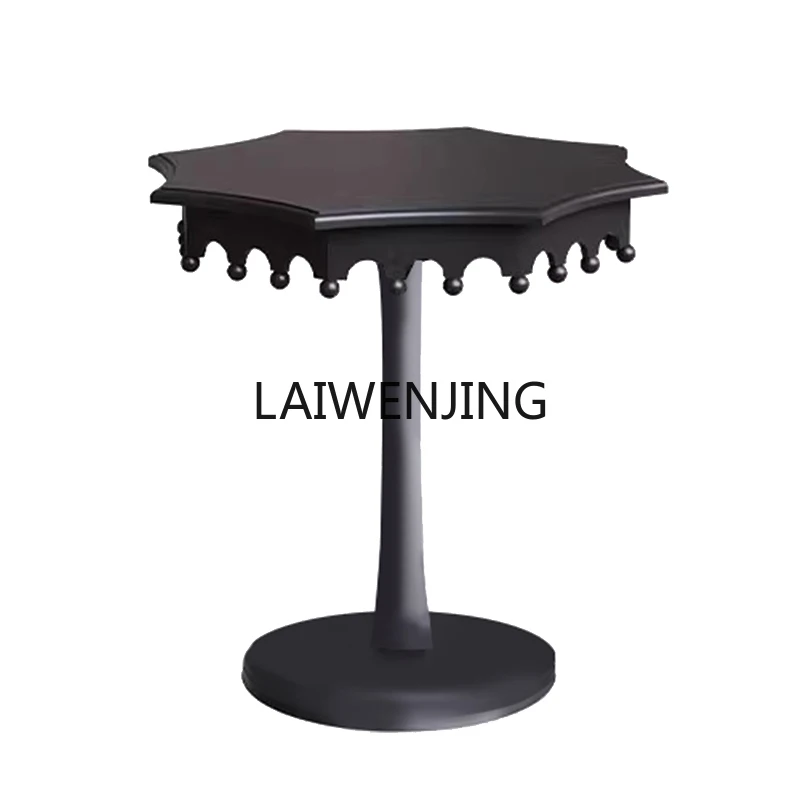 HLZ light luxury black small coffee table American medieval creative small side table
HLZ light luxury black small coffee table American medieval creative small side table