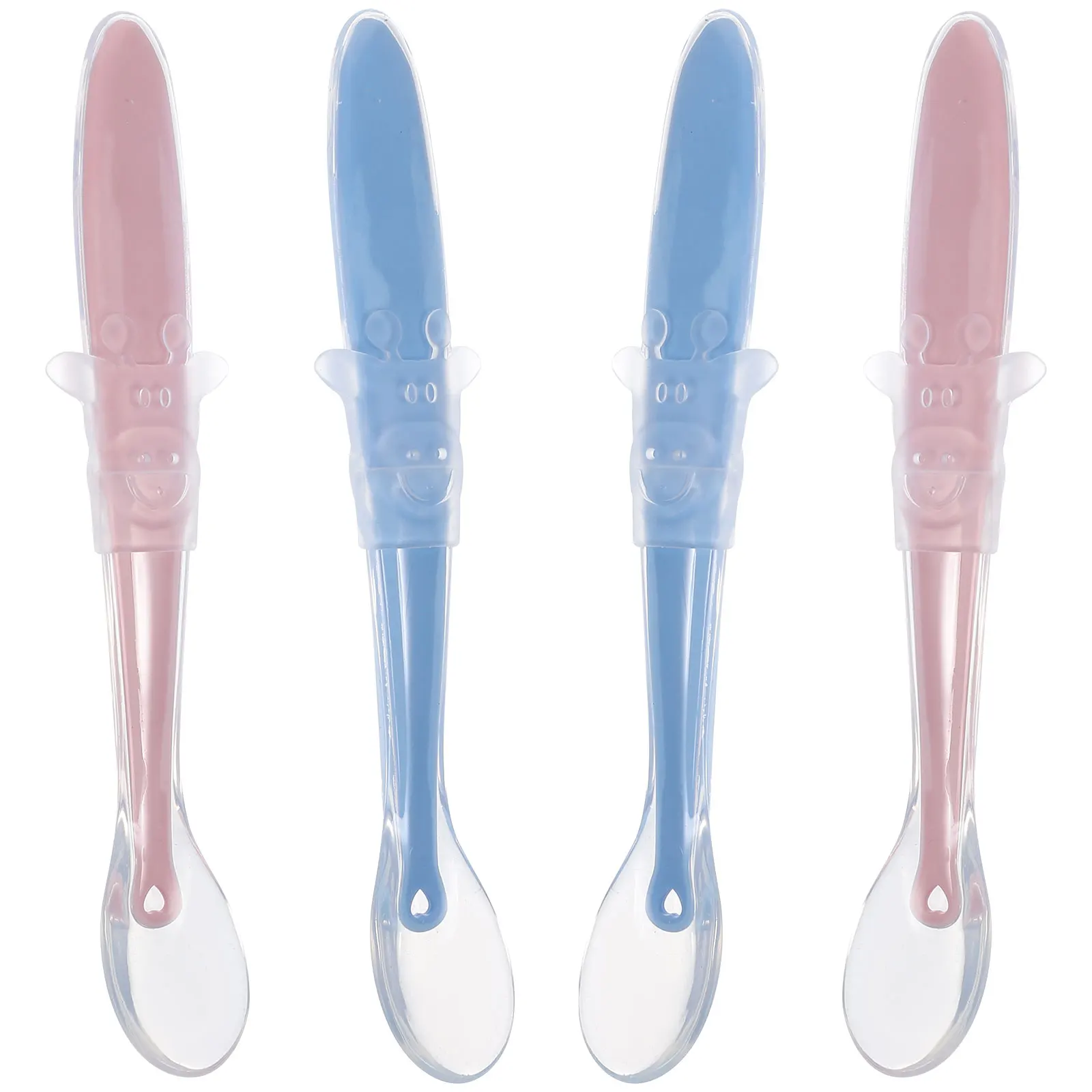 4pcs Infant Silicone Flexible Baby Feeding For Complementary Food Milk Puree Rice Cereal Newborn Training Spoon Easy Clean Soft
4pcs Infant Silicone Flexible Baby Feeding For Complementary Food Milk Puree Rice Cereal Newborn Training Spoon Easy Clean Soft
