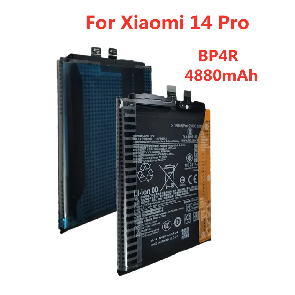 Аккумулятор BP4R 4880 мАч Fro Xiaomi 14 Pro Mi14 pro, высококачественные аккумуляторы для телефонов
Аккумулятор BP4R 4880 мАч Fro Xiaomi 14 Pro Mi14 pro, высококачественные аккумуляторы для телефонов