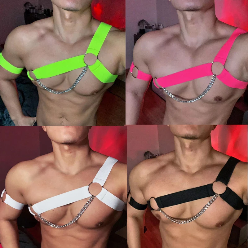 4 Colors Sexy Elastic Irregular Chest Straps Bar Nightclub Dj Ds Pole Gogo Costume Stage Accessories Men Festival Outfit XS5672
4 Colors Sexy Elastic Irregular Chest Straps Bar Nightclub Dj Ds Pole Gogo Costume Stage Accessories Men Festival Outfit XS5672