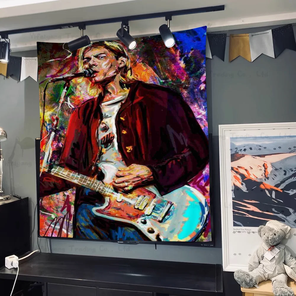 Kurt Cobain Printed Large Wall Tapestry Indian Buddha Wall Decoration Witchcraft Bohemian Hippie Wall Art Decor
Kurt Cobain Printed Large Wall Tapestry Indian Buddha Wall Decoration Witchcraft Bohemian Hippie Wall Art Decor