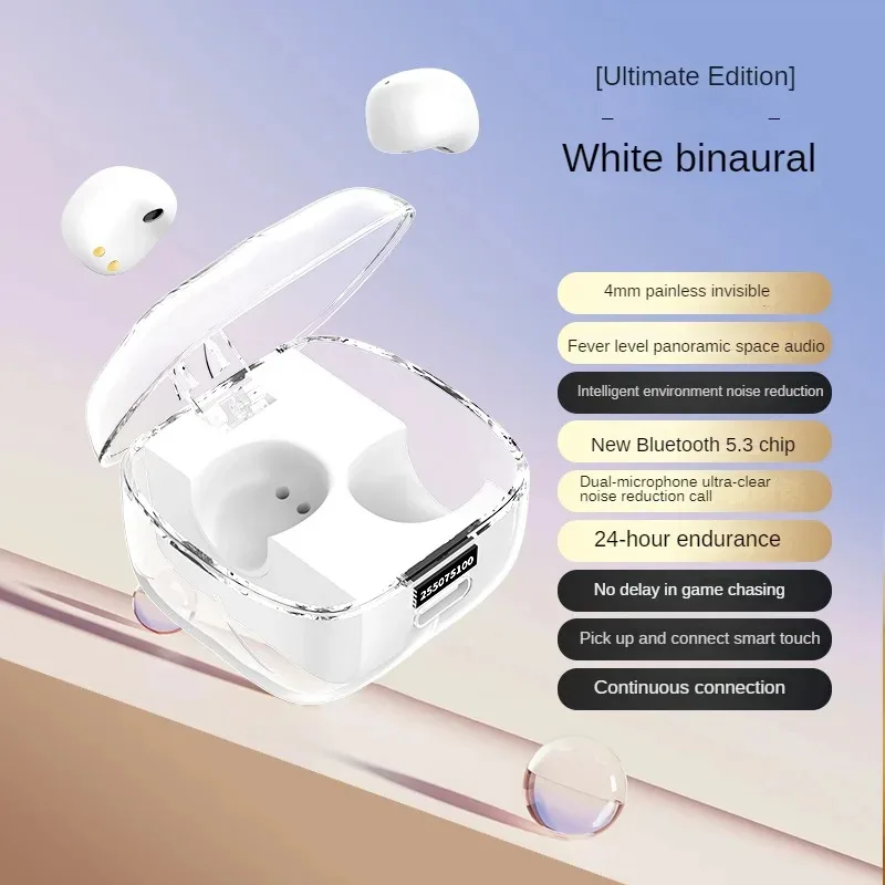 Mini Invisible Wireless Bluetooth Sleep Earphones With Transparent Charging Case HIFI Noise Reduction Earset With Mic For Sleep
Mini Invisible Wireless Bluetooth Sleep Earphones With Transparent Charging Case HIFI Noise Reduction Earset With Mic For Sleep