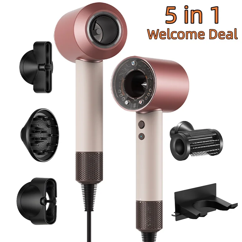 5 in 1 Professional Hair Dryer Hot Cold Air Constant Temperature Hair Care Fast Drying Anti-Frizz Smooth Shiny for Home Salon
5 in 1 Professional Hair Dryer Hot Cold Air Constant Temperature Hair Care Fast Drying Anti-Frizz Smooth Shiny for Home Salon