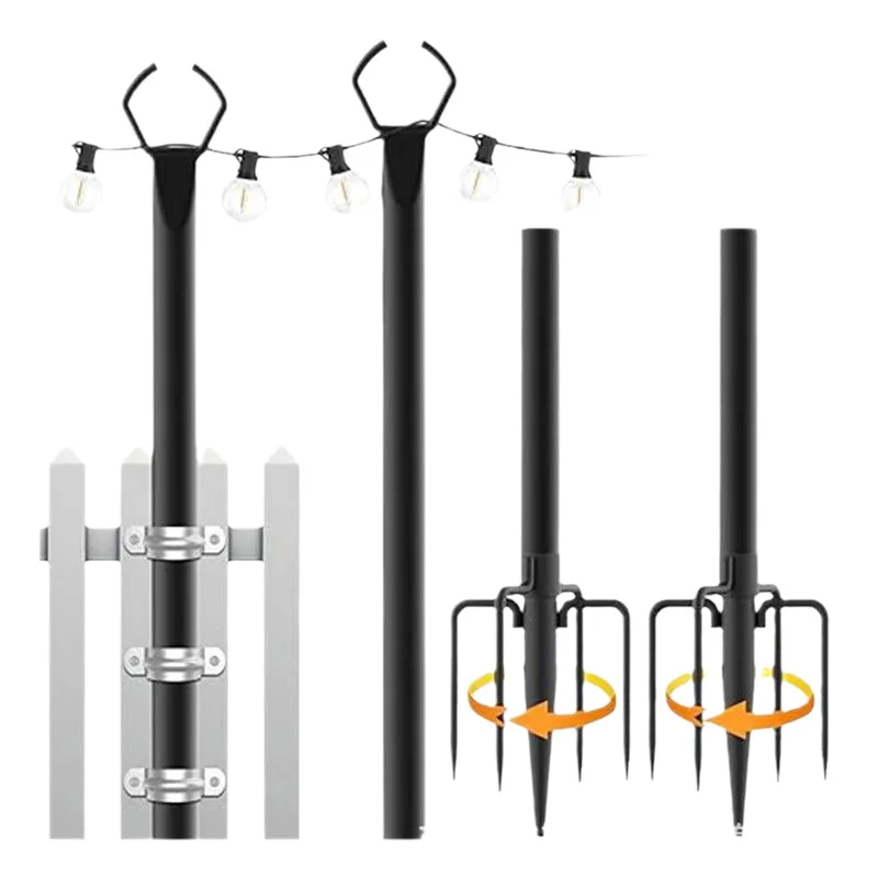 Outdoor Camping Tent Lamp Post External String Lamp Post With Fork Metal Pole Bracket Courtyard Deck Backyard Party Lighting
Outdoor Camping Tent Lamp Post External String Lamp Post With Fork Metal Pole Bracket Courtyard Deck Backyard Party Lighting