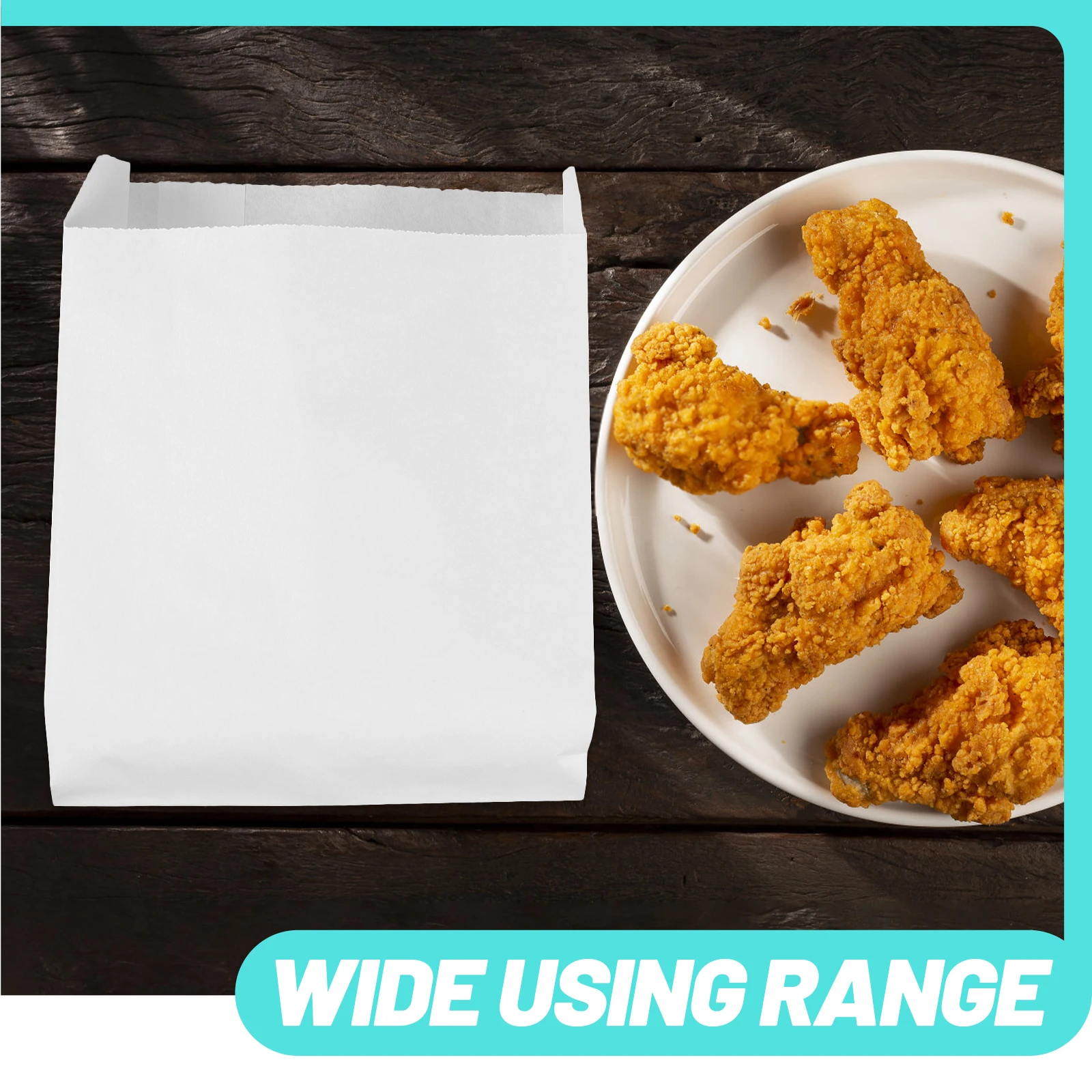 100Pcs Wrapping Bags Oilproof Takeaway Fried Chicken Portable Snack Storage Outdoor Picnic
100Pcs Wrapping Bags Oilproof Takeaway Fried Chicken Portable Snack Storage Outdoor Picnic