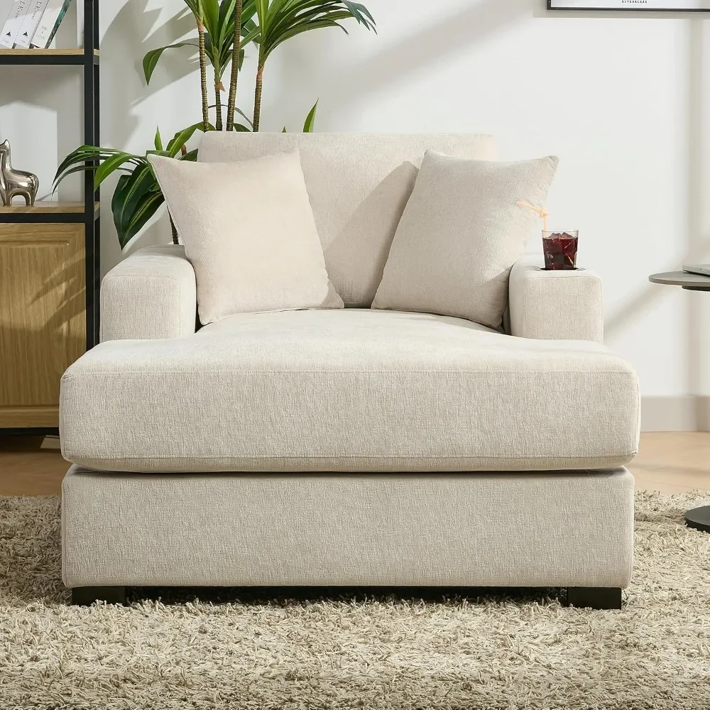 Modern Upholstered Indoor Lounge Sofa with Pillows, Charge Station & Cup Holders - Stylish Single Couch with Armrests and Solid
Modern Upholstered Indoor Lounge Sofa with Pillows, Charge Station & Cup Holders - Stylish Single Couch with Armrests and Solid