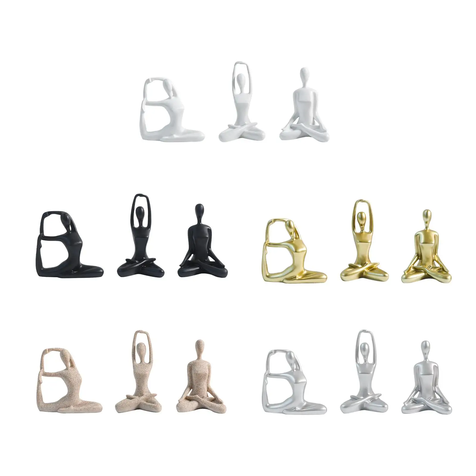 3x Yoga Figurine Collectible Resin Craft Yoga Statues Yoga Women Statue for Bedroom Table Centerpiece Shelf Living Room Decor
3x Yoga Figurine Collectible Resin Craft Yoga Statues Yoga Women Statue for Bedroom Table Centerpiece Shelf Living Room Decor