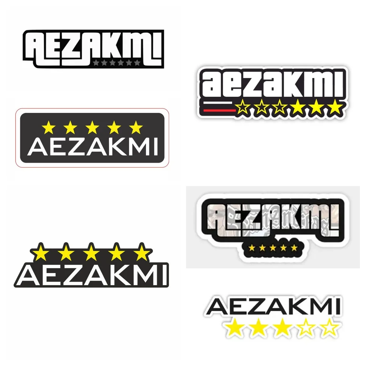 Funny AEZAKMI Logo Car Stickers Personality Simple Vinyl Decals Waterproof Helmet Caravan Decor PVC Wholesale
Funny AEZAKMI Logo Car Stickers Personality Simple Vinyl Decals Waterproof Helmet Caravan Decor PVC Wholesale
