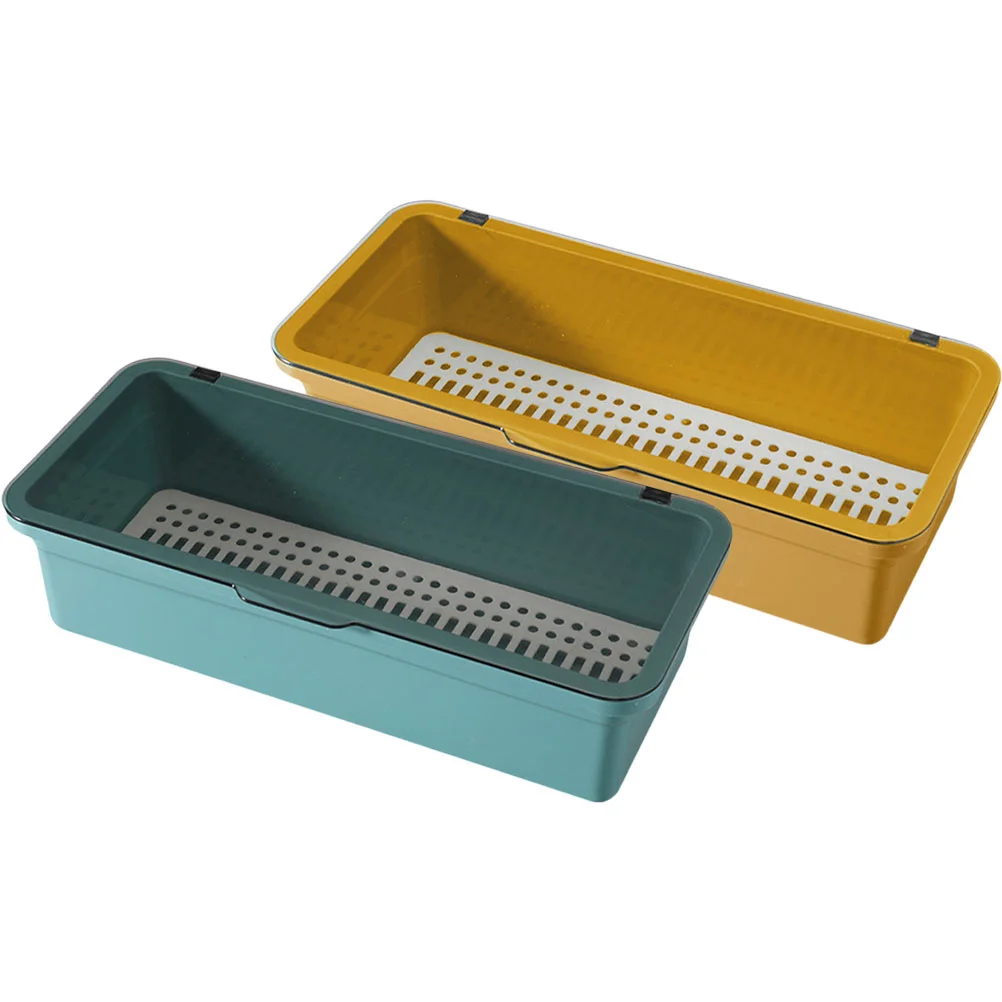 2 Pcs Chopsticks Storage Box Countertop Cutlery Organizer Para Cup Utensil Case Plastic Tapered
2 Pcs Chopsticks Storage Box Countertop Cutlery Organizer Para Cup Utensil Case Plastic Tapered