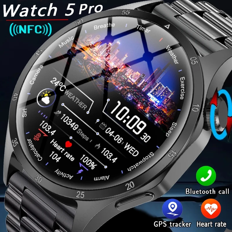 2026 Watch 5 Pro GPS Track Compass Smart Watch Men 360*360 AMOLED Screen BT Call Waterproof Health Monitor Man Smartwatch
2026 Watch 5 Pro GPS Track Compass Smart Watch Men 360*360 AMOLED Screen BT Call Waterproof Health Monitor Man Smartwatch