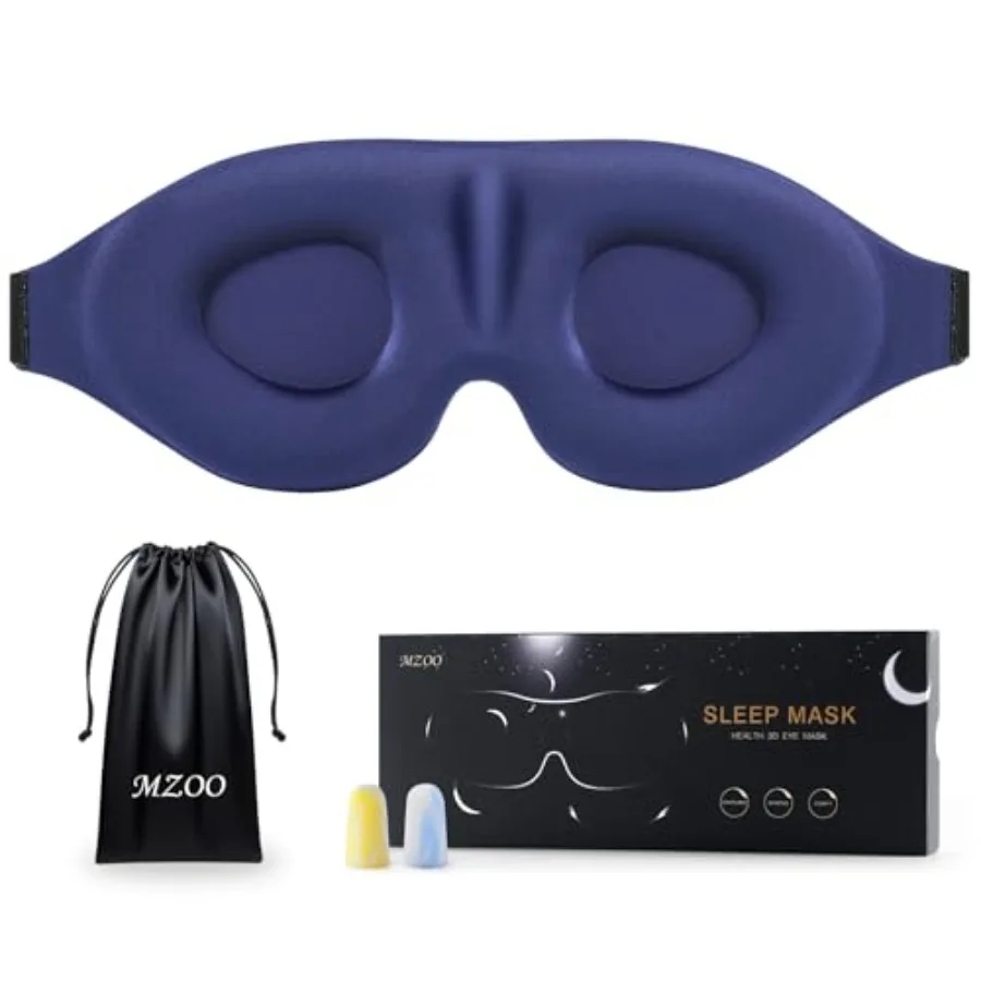 Luxury Sleep Eye Mask for Side Sleeper Men Women, Zero Eye Pressure 3D Sleeping Mask, Light Blocking Patented Design Night Blin
Luxury Sleep Eye Mask for Side Sleeper Men Women, Zero Eye Pressure 3D Sleeping Mask, Light Blocking Patented Design Night Blin