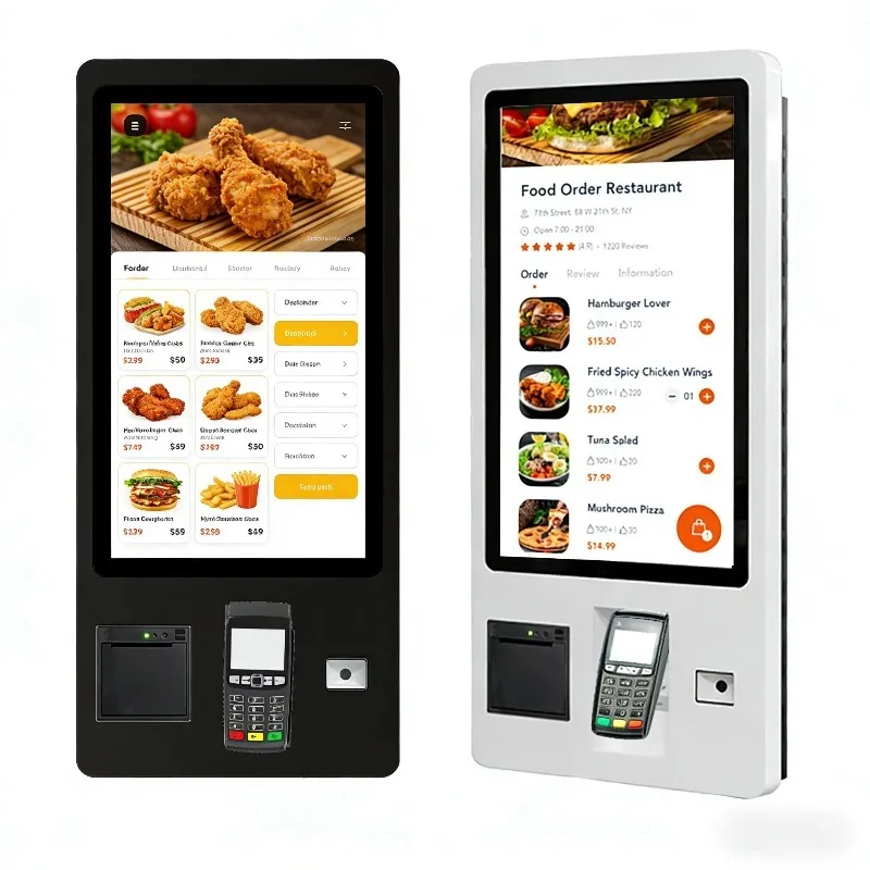 23.6 27 32 Inch Touchscreen Fast Food Menu Self Serve Self Ordering Kiosk Mcdonalds Order Screen Kiosk Order and Payment Kiosk
23.6 27 32 Inch Touchscreen Fast Food Menu Self Serve Self Ordering Kiosk Mcdonalds Order Screen Kiosk Order and Payment Kiosk