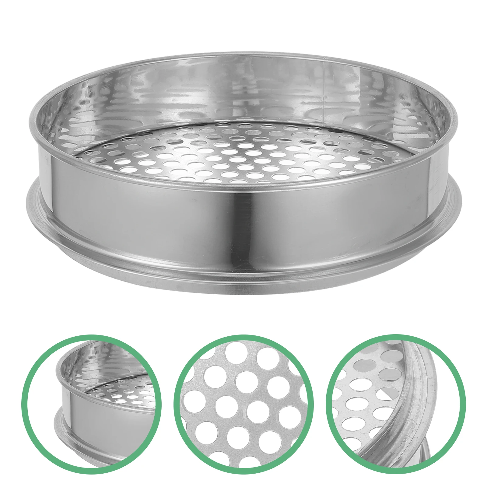 Stainless Steel Mesh Sieve Multi-Use Garden Sifter Lightweight Manual Soil Sifting Tool For Rocks Dirt Filtering Potting Soil
Stainless Steel Mesh Sieve Multi-Use Garden Sifter Lightweight Manual Soil Sifting Tool For Rocks Dirt Filtering Potting Soil