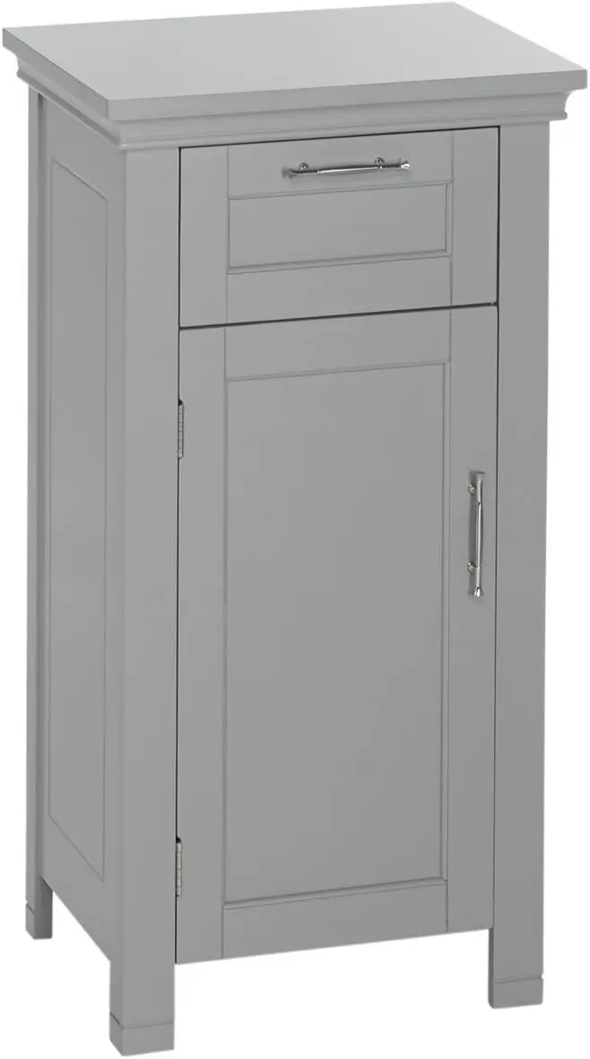 Single Door Floor Cabinet with Drawer and Adjustable Shelf, 30.25 in H, Gray for Bathroom Entryway Storage
Single Door Floor Cabinet with Drawer and Adjustable Shelf, 30.25 in H, Gray for Bathroom Entryway Storage