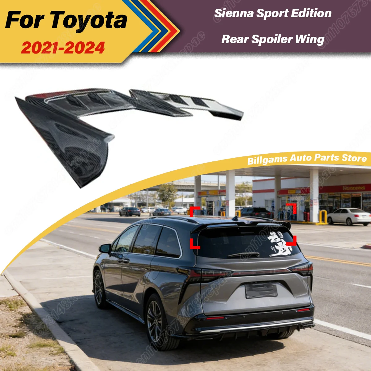 For Toyota Sienna Sport Edition 2021 2022 2023 2024 Senna Ding Wind Wing MC Model Rear Wing Non Perforated Top Wing Body Kit
For Toyota Sienna Sport Edition 2021 2022 2023 2024 Senna Ding Wind Wing MC Model Rear Wing Non Perforated Top Wing Body Kit