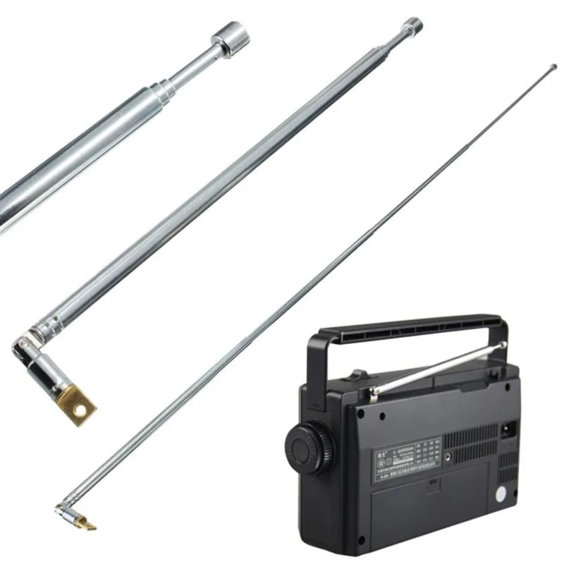 62cm FM Antenna Radio Portable 4 Sections TV Telescopic Rotatable Aerial
62cm FM Antenna Radio Portable 4 Sections TV Telescopic Rotatable Aerial