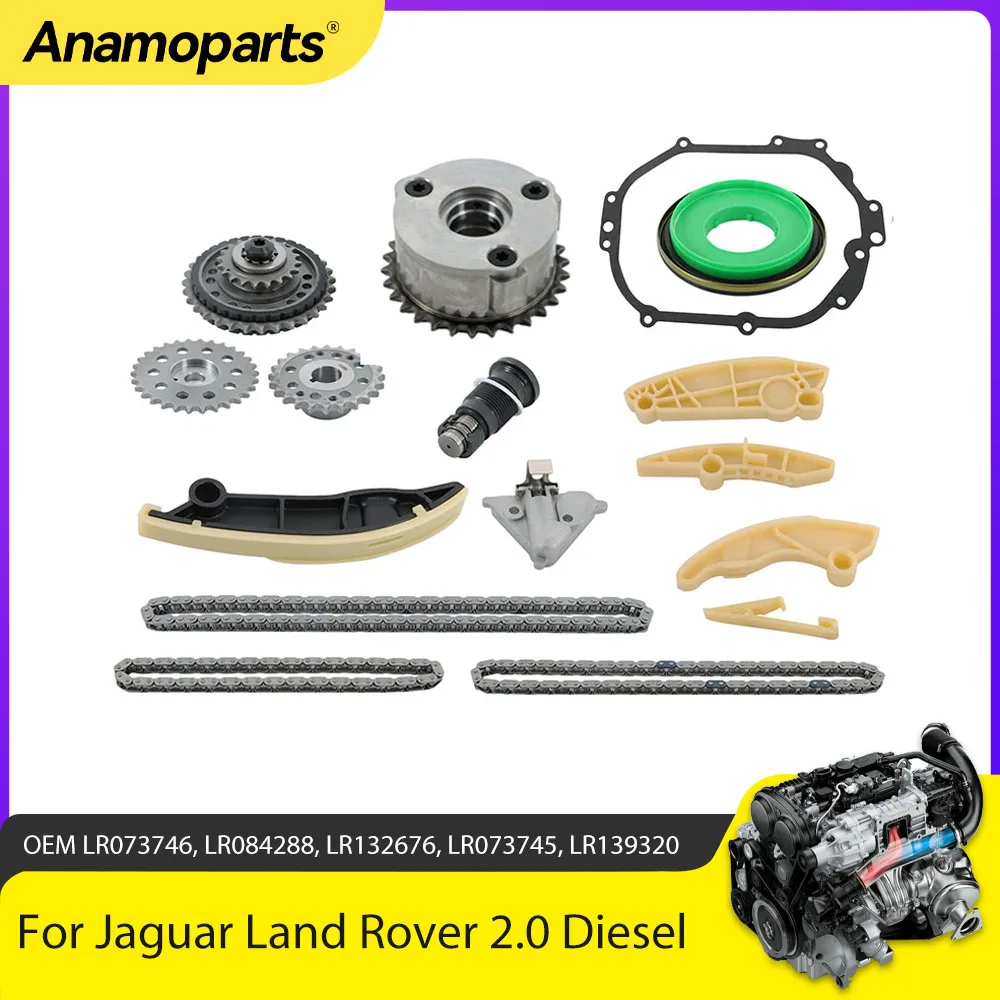 Engine Parts Timing Chain Kit VVT Fit 2.0 L Diesel 204DTD 204DTA AJ200 For Jaguar XE XF Land Rover Range Discovery Velar 2.0L
Engine Parts Timing Chain Kit VVT Fit 2.0 L Diesel 204DTD 204DTA AJ200 For Jaguar XE XF Land Rover Range Discovery Velar 2.0L
