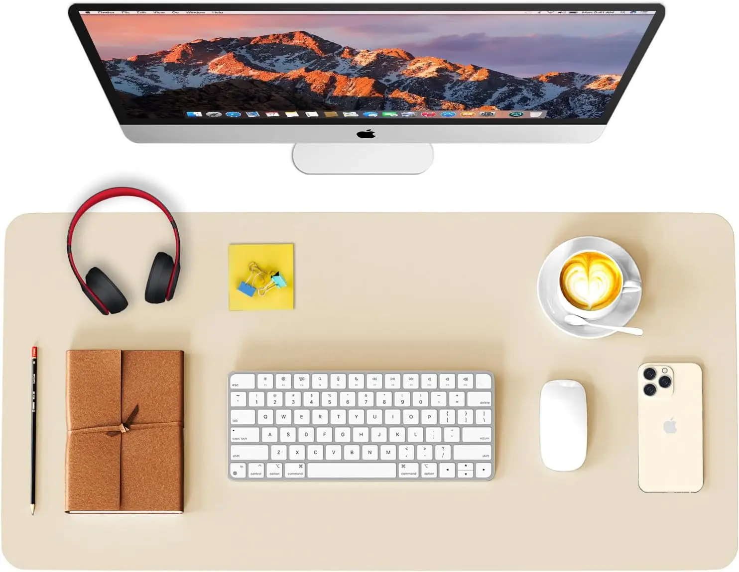 Waterproof Leather Desk Pad, Non-Slip Mouse Mat, Large Office Desk Cover for Home & Work, 35.5x17 in Eggshell
Waterproof Leather Desk Pad, Non-Slip Mouse Mat, Large Office Desk Cover for Home & Work, 35.5x17 in Eggshell
