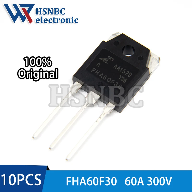 10PCS FHA60F30 60F30 FHA60F30A TO-3P 300V 60A Fast Recovery Diode 100% New Original
10PCS FHA60F30 60F30 FHA60F30A TO-3P 300V 60A Fast Recovery Diode 100% New Original