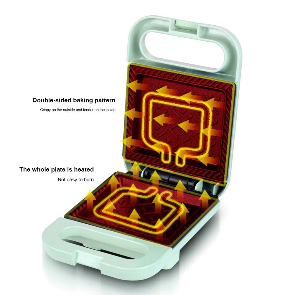 Электрическая сэндвичница, пресс для хлеба с антипригарным покрытием, пресс для панини, портативная легкая машина для приготовления пищи для завтрака
Электрическая сэндвичница, пресс для хлеба с антипригарным покрытием, пресс для панини, портативная легкая машина для приготовления пищи для завтрака