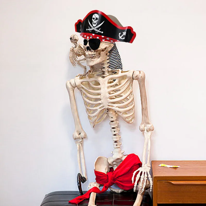 Halloween Pirate Theme Pirate Hats Props Paper Skeleton Captain Pirate Costume Cosplay Halloween Birthday Masquerade Party Decor
Halloween Pirate Theme Pirate Hats Props Paper Skeleton Captain Pirate Costume Cosplay Halloween Birthday Masquerade Party Decor