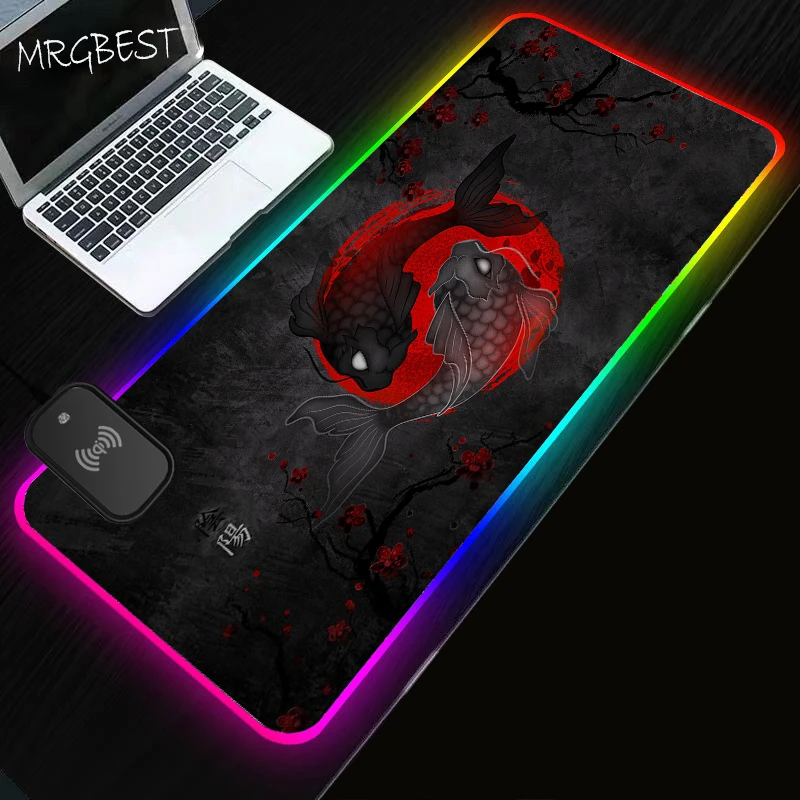 Rgb Wireless Charging Mouse Pad Yin Yang Koi Fish Mouse for Computer Desk Accessory Gaming Laptop Table Mat Office Carpet Gaming
Rgb Wireless Charging Mouse Pad Yin Yang Koi Fish Mouse for Computer Desk Accessory Gaming Laptop Table Mat Office Carpet Gaming