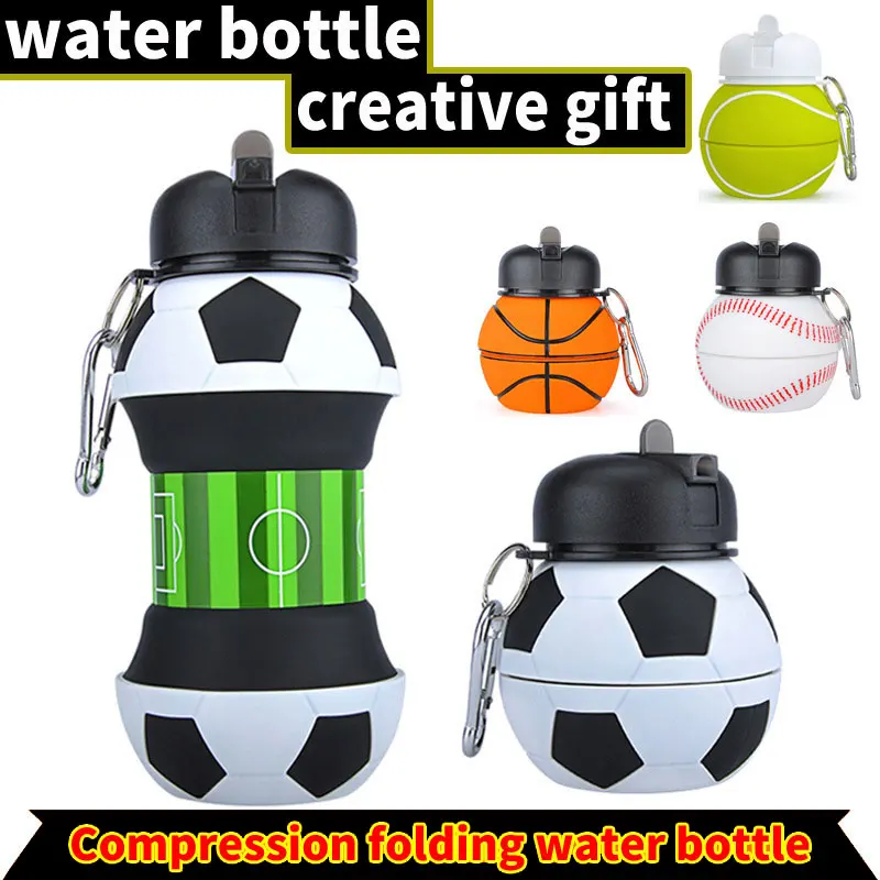 Sport Silicone Folding Creative Portable Anti-fall Leak-proof Football Basketball Ball Children Student Water Bottle Cup Gifts
Sport Silicone Folding Creative Portable Anti-fall Leak-proof Football Basketball Ball Children Student Water Bottle Cup Gifts
