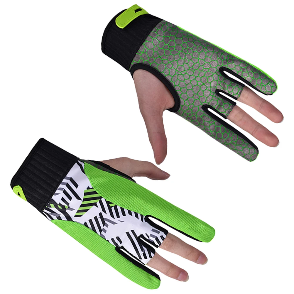 Professional Bowling Gloves Right Hand Green Breathable Anti-Slip Wrist Support Silicone Pattern Fit Most People
Professional Bowling Gloves Right Hand Green Breathable Anti-Slip Wrist Support Silicone Pattern Fit Most People