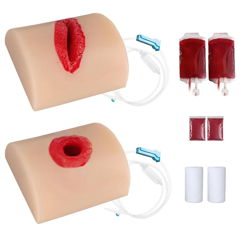 AT82-For Training Wound Packing Task Trainer Kit- 2 Pieces, Bullet& Laceration Wound Simulations
AT82-For Training Wound Packing Task Trainer Kit- 2 Pieces, Bullet& Laceration Wound Simulations