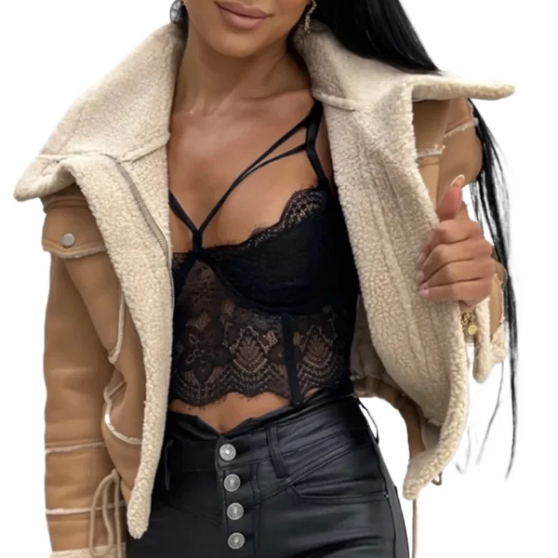 Autumn/Winter Casual Jacket Women Standing Collar Short Loose Zipper New Outwear Flip Lapel Fashion Female Jacket Coat
Autumn/Winter Casual Jacket Women Standing Collar Short Loose Zipper New Outwear Flip Lapel Fashion Female Jacket Coat