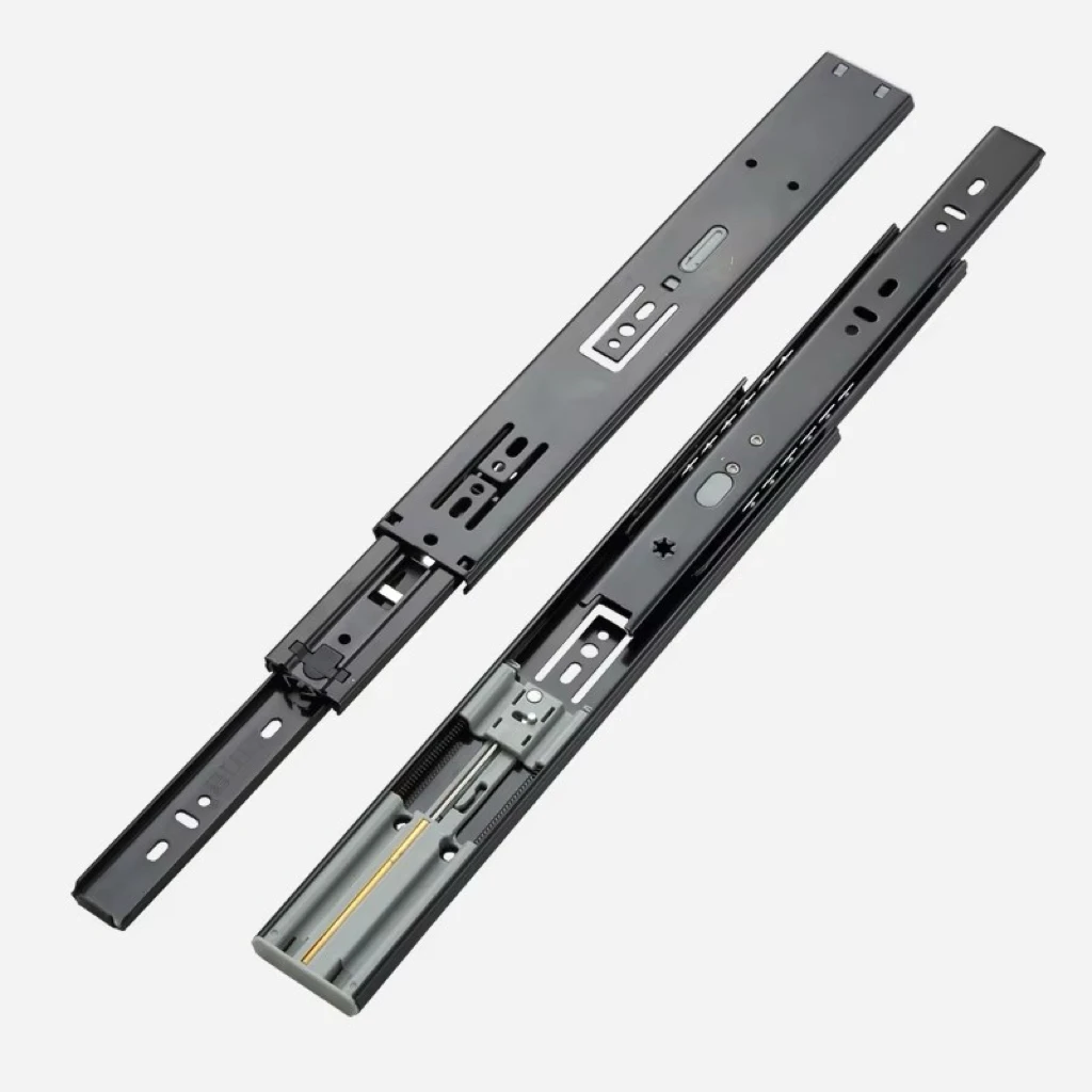 Drawer Slide Rail Runners Soft Close Ball Bearing 3 Folds Full Extension Side Mount Heavy Duty 45 KG Load Capacity
Drawer Slide Rail Runners Soft Close Ball Bearing 3 Folds Full Extension Side Mount Heavy Duty 45 KG Load Capacity