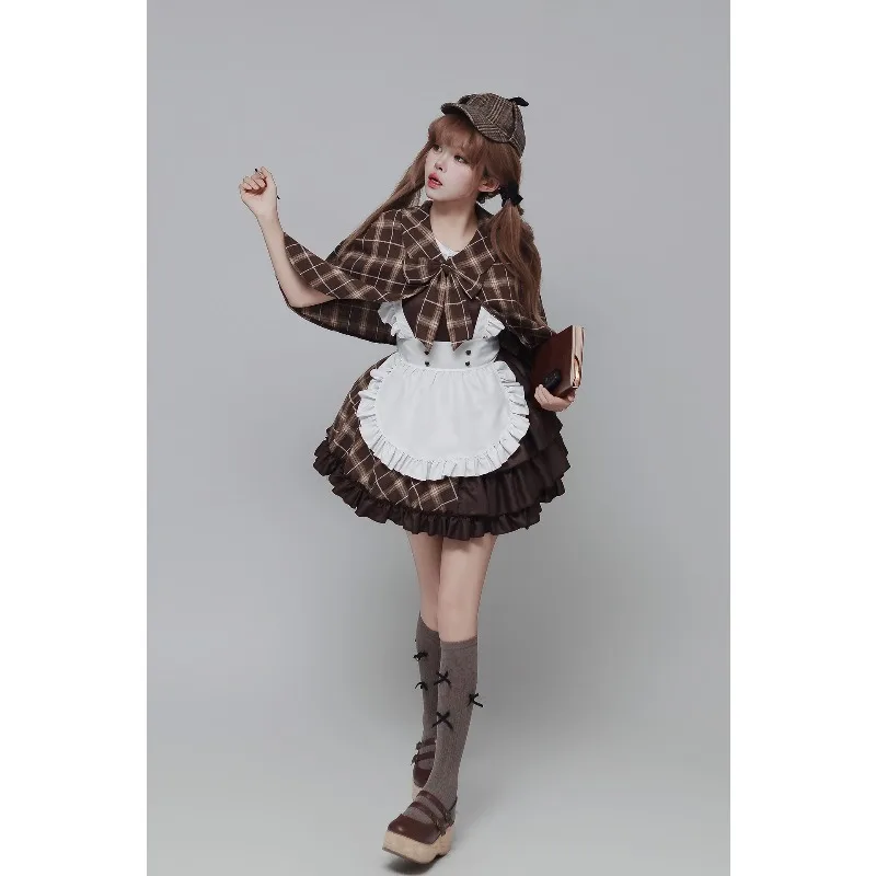 S-5XL Plus Size Retro Vintage Gothic Detective Lolita Maid Dress Lace Bow French Anime Style Women Party Cosplay Gown Outfit
S-5XL Plus Size Retro Vintage Gothic Detective Lolita Maid Dress Lace Bow French Anime Style Women Party Cosplay Gown Outfit