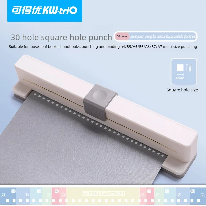 KW-Trio A4 B5 A5 B6 A6 Дырокол на 30 отверстий Блокнот-планировщик Бумага Ручной толкатель Перфорированный Дырокол Школьные принадлежности Канцтовары
KW-Trio A4 B5 A5 B6 A6 Дырокол на 30 отверстий Блокнот-планировщик Бумага Ручной толкатель Перфорированный Дырокол Школьные принадлежности Канцтовары