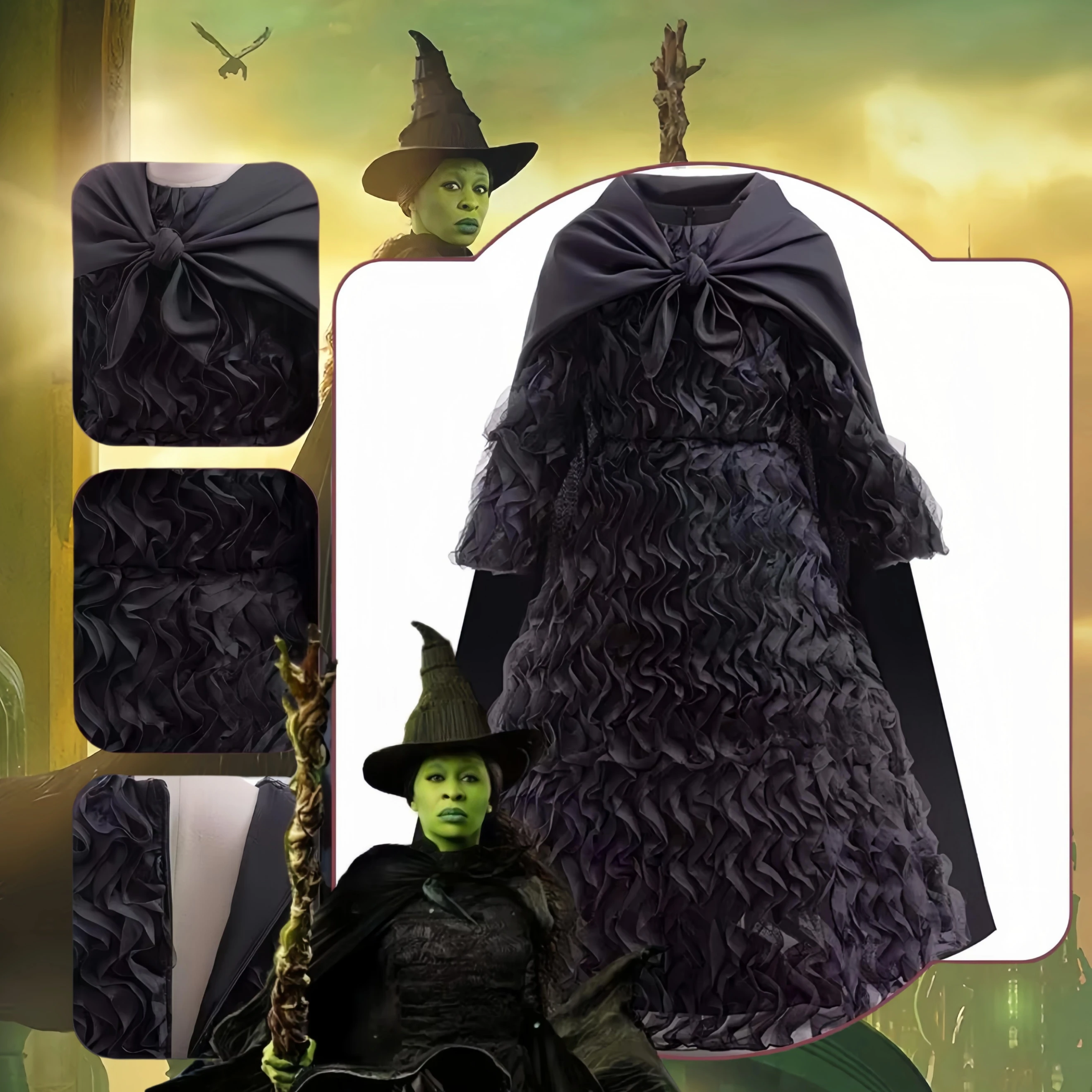 Wicked Elphaba Косплей Фантазия Детский костюм для девочек Маскировка для детей Платье-пачка Шляпа Необычные наряды Карнавальный костюм на Хэллоуин
Wicked Elphaba Косплей Фантазия Детский костюм для девочек Маскировка для детей Платье-пачка Шляпа Необычные наряды Карнавальный костюм на Хэллоуин