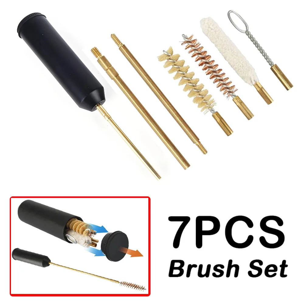 9mm Gun Cleaning Brushes Set Hunting Barrel Brushes with Nylon Bristle Brass Wool Copper Rod Tools for Shooting Gun Accessories 
9mm Gun Cleaning Brushes Set Hunting Barrel Brushes with Nylon Bristle Brass Wool Copper Rod Tools for Shooting Gun Accessories