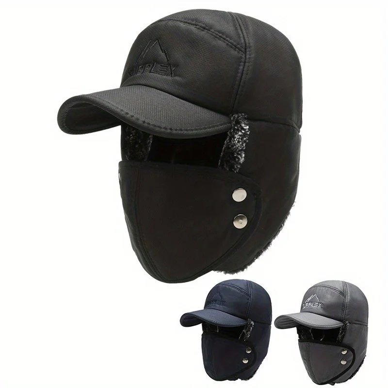 Thermal Russian Hat Winter Fleece Lined Ear Flaps Windproof Cold Weather Trapper Cap for Men Women Outdoor Sports Headwear
Thermal Russian Hat Winter Fleece Lined Ear Flaps Windproof Cold Weather Trapper Cap for Men Women Outdoor Sports Headwear