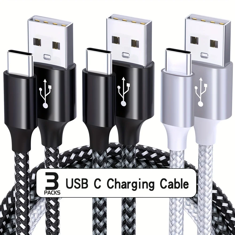 3PCS Nylon Braided Data Cable 20W USB A to Type C Fast Charging Data Cable for iPhone 16 15 Pro Max Plus for Samsung
3PCS Nylon Braided Data Cable 20W USB A to Type C Fast Charging Data Cable for iPhone 16 15 Pro Max Plus for Samsung
