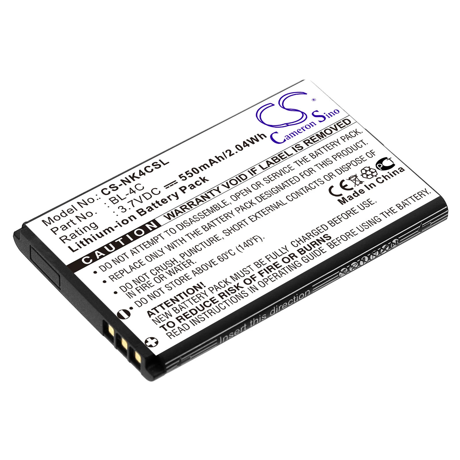 Li-ion Camera Battery for Nokia,Olympia,BBK,BLU,SVP,Manta,Rollei,3.7v,550mAh,Vox Color,V205,i531,Click Lite,Flash,T628,T700,T628
Li-ion Camera Battery for Nokia,Olympia,BBK,BLU,SVP,Manta,Rollei,3.7v,550mAh,Vox Color,V205,i531,Click Lite,Flash,T628,T700,T628